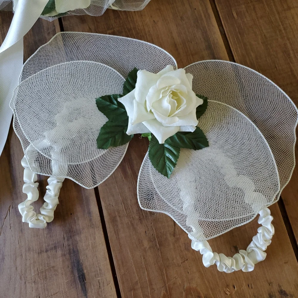 Pamela Tutu and Fairy wings cream Floral set Childs Halloween